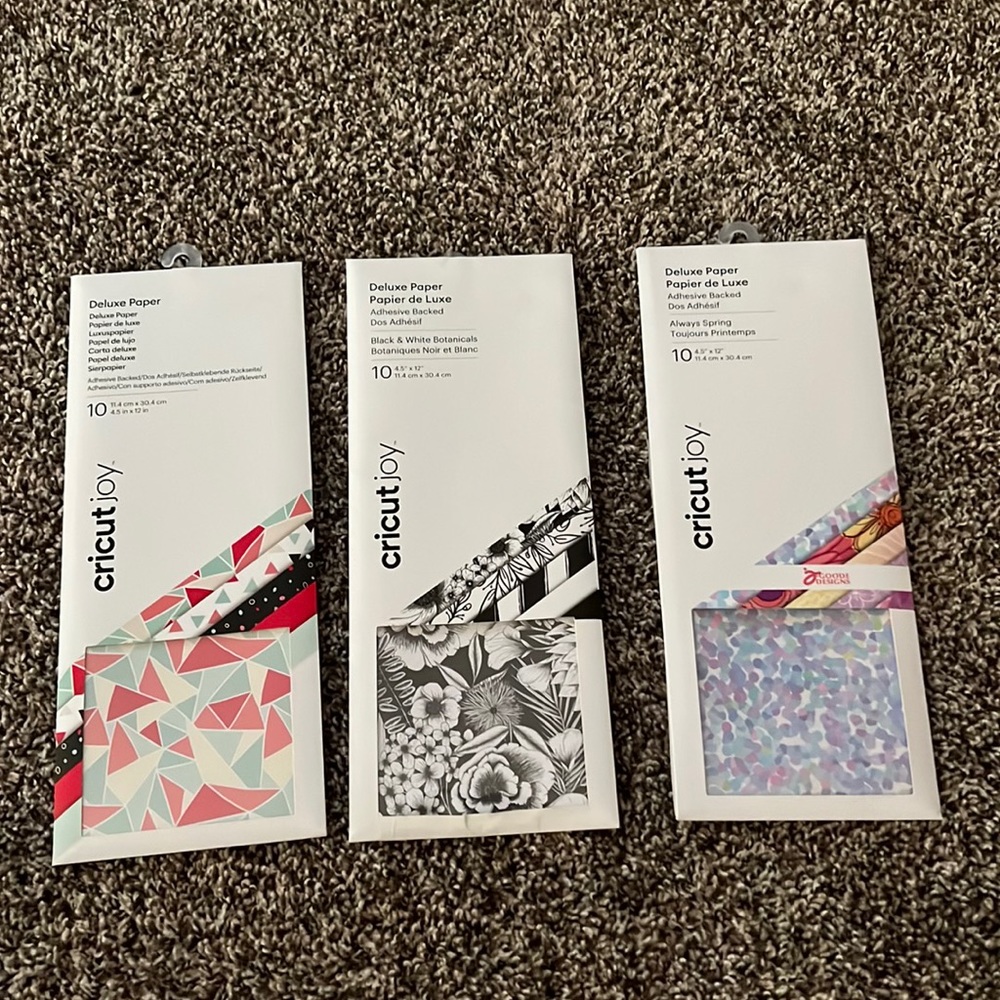 Cricut Joy deluxe paper 3 pack